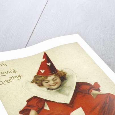 With's Love's Greeting Valentine Postcard by Anonymous