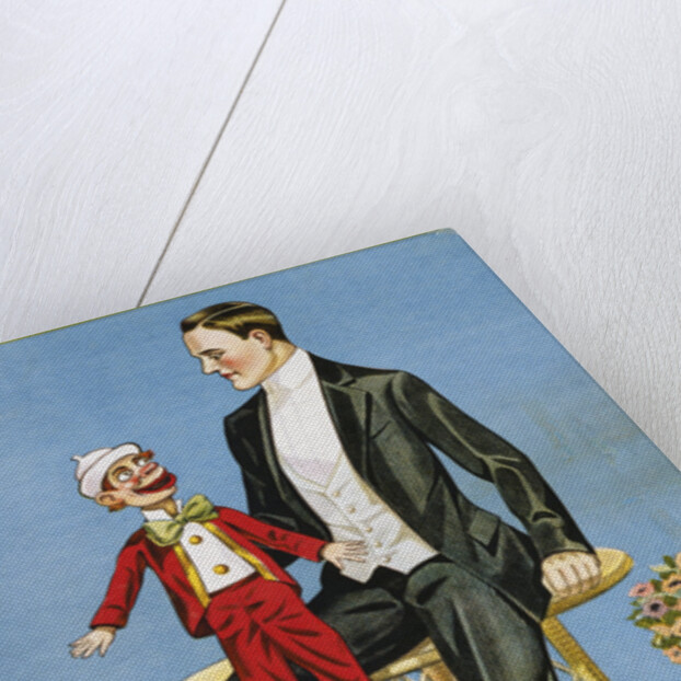 Late 19th Century Poster of Ventriloquist and Dummy by Anonymous