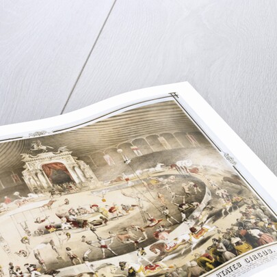 Interior View of Howes & Cushing's Great United States Circus Poster by Anonymous