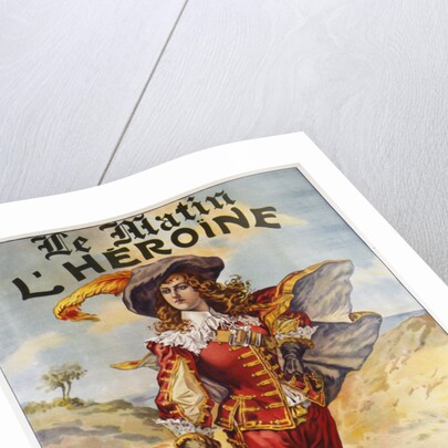 Le Matin L'Heroine French Advertising Poster by Anonymous