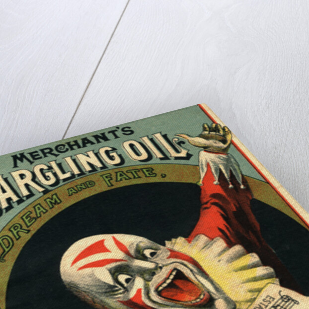 Merchant's Gargling Oil Advertisement Booklet Cover by Anonymous