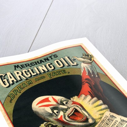 Merchant's Gargling Oil Advertisement Booklet Cover by Anonymous