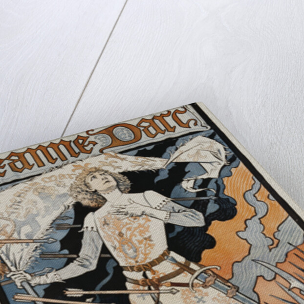 Jeanne D'Arc - Sarah Bernhardt Theater Poster by Eugene Grasset