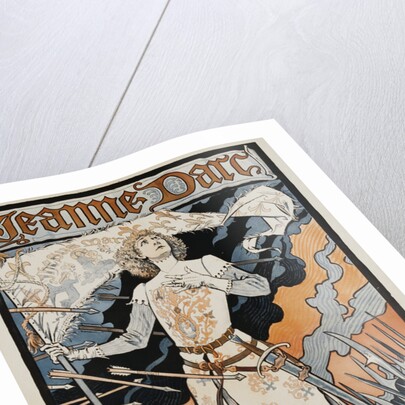 Jeanne D'Arc - Sarah Bernhardt Theater Poster by Eugene Grasset