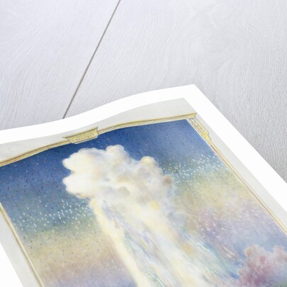 Old Faithful Geyser at Yellowstone Park Poster by Anonymous