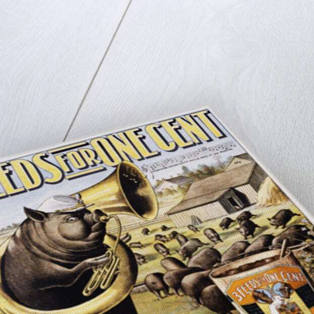 3 Feeds for One Cent Poster by Anonymous