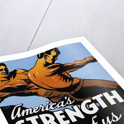 America's Strength, All of Us Pulling Together Poster by C.R. Miller