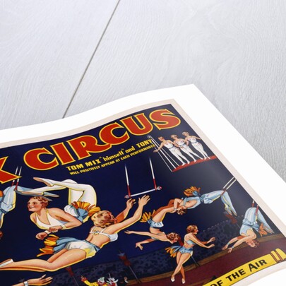 Tom Mix Circus Poster by Anonymous
