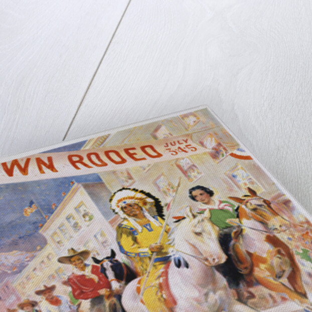 Rodeo Parade Northern Pacific Railroad Poster by Edward Brener