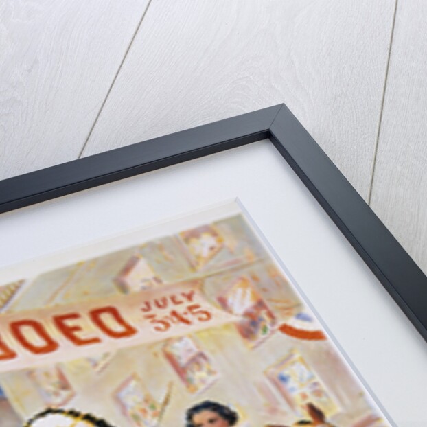 Rodeo Parade Northern Pacific Railroad Poster by Edward Brener