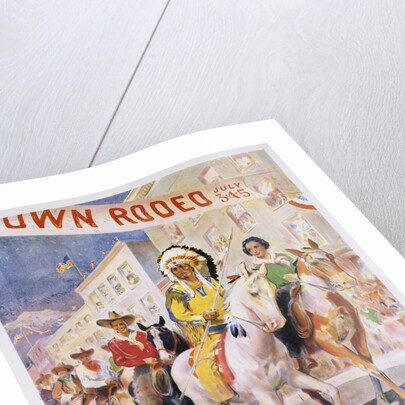 Rodeo Parade Northern Pacific Railroad Poster by Edward Brener