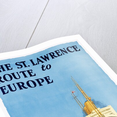 The St. Lawrence Route to Europe Poster by Anonymous