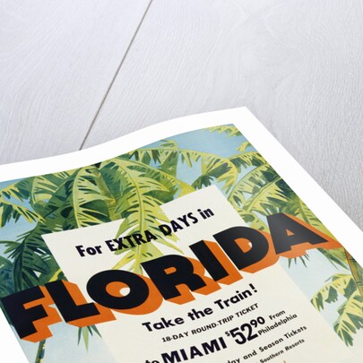 Florida, Pennsylvania Railroad Poster by Anonymous