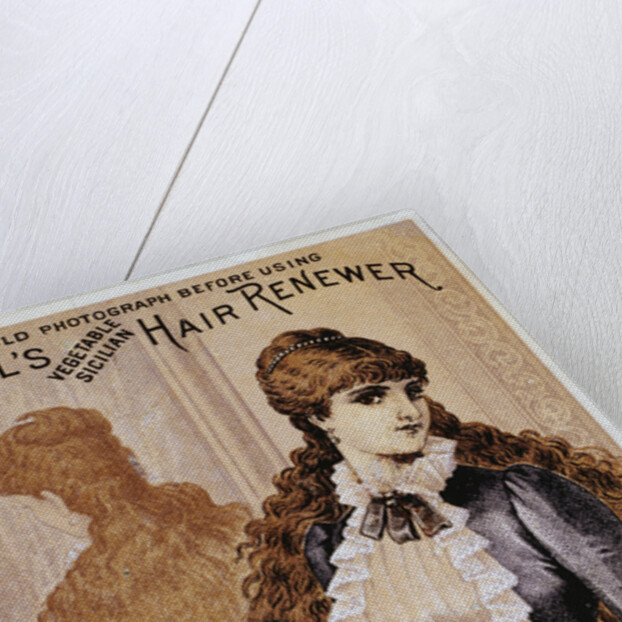 Hall's Hair Renewer Trade Card by Anonymous
