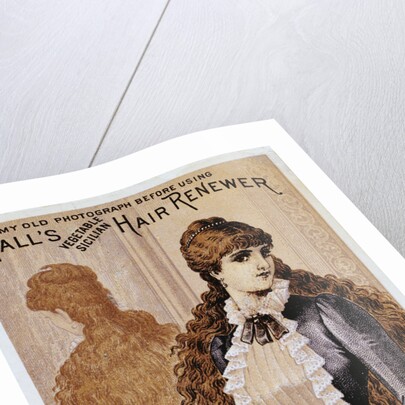 Hall's Hair Renewer Trade Card by Anonymous