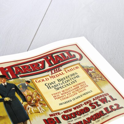 Harry Hall - "The" Gold Medal Tailor Advertisement Poster by Hilton Greene