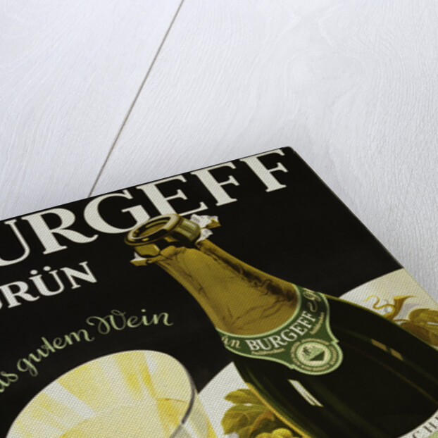Burgeff Grun Champagne Advertisement Poster by Anonymous