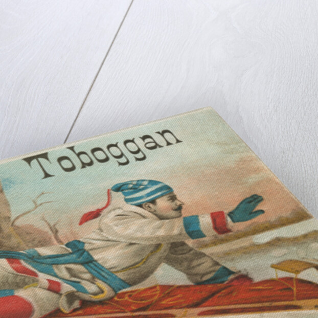Toboggan Victorian Trading Card by Anonymous