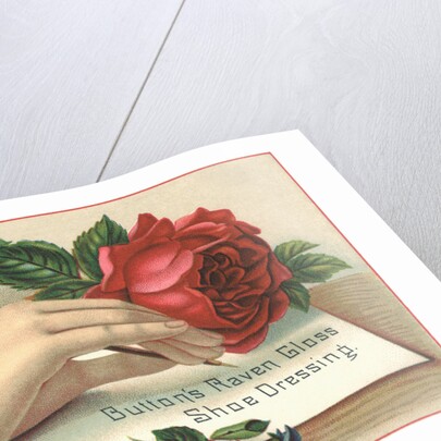 Button's Raven Gloss Shoe Dressing Trade Card by Anonymous