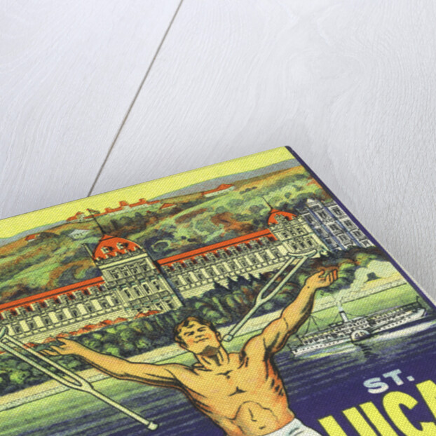 St. Lucas, Budapest Luggage Label by Anonymous