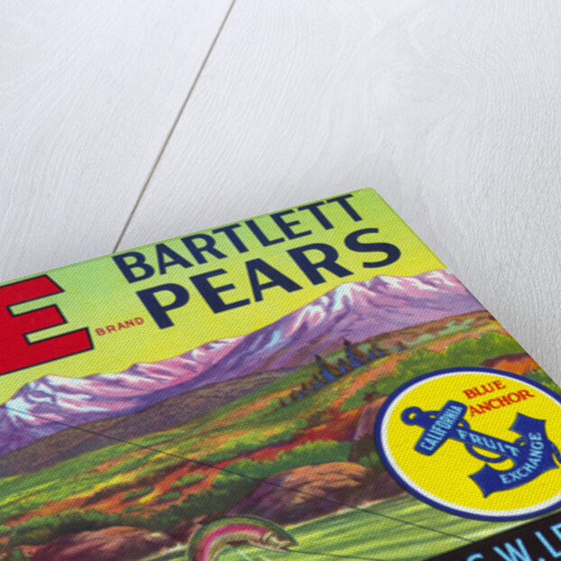 Life Brand Bartlett Pears Fruit Crate Label by Anonymous