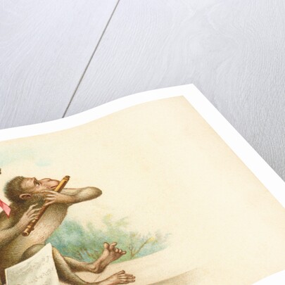 Victorian Postcard of Monkey Musicians by Anonymous