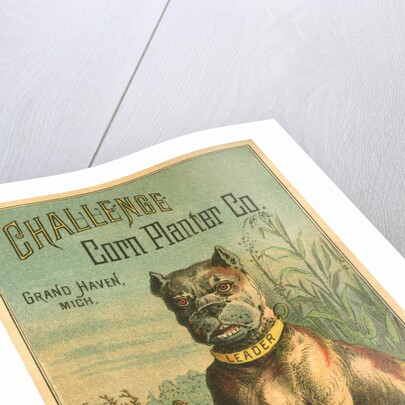 Challenge Corn Planter Co. Trade Card with Bulldog by Anonymous