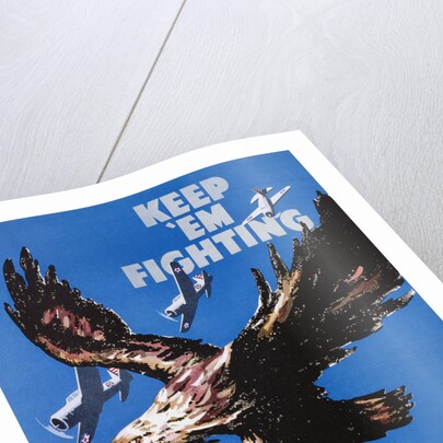 Keep 'Em Fighting Poster by Benton