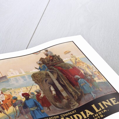 Holland British India Line Poster by E.V. Hove