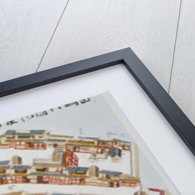 Plan of the Dutch Factory in the Island of Desima, at Nagasaki, Book Illustration from Illustrations of Japan ... Anecdotes of the Reigning Dynasty of the Djoguns by Isaac Titsingh