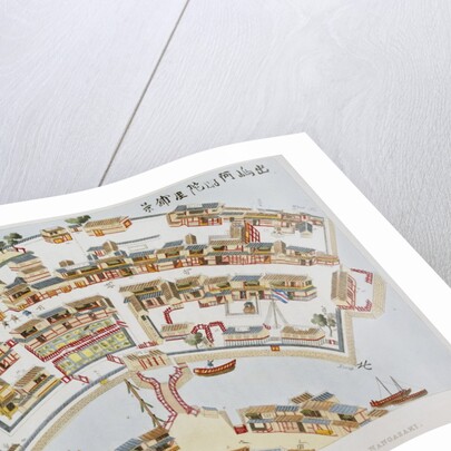 Plan of the Dutch Factory in the Island of Desima, at Nagasaki, Book Illustration from Illustrations of Japan ... Anecdotes of the Reigning Dynasty of the Djoguns by Isaac Titsingh