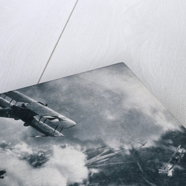 Aerial Combat on the Western Front, WWI Photogravure by Anonymous