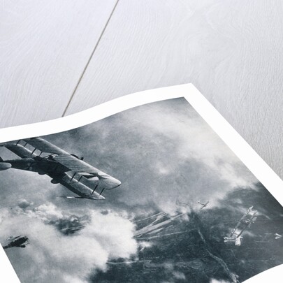 Aerial Combat on the Western Front, WWI Photogravure by Anonymous