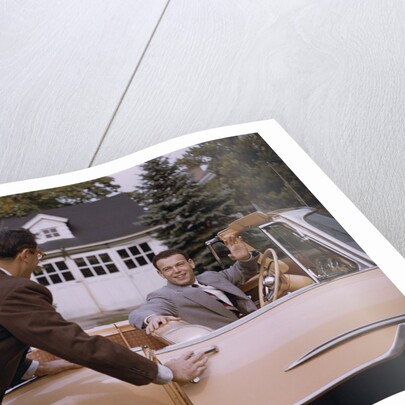 Businessman Dropping Off Carpooler by Anonymous