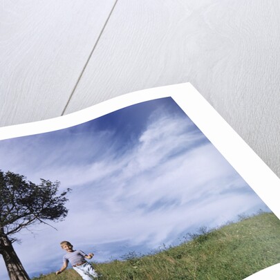 Boy Running Down Hill by Anonymous
