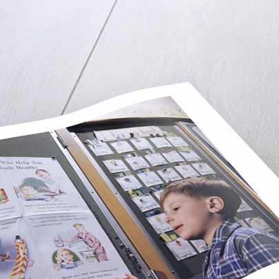 Boy Standing by Dental Poster by Anonymous