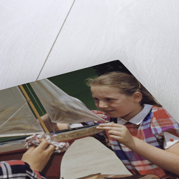 Children Cleaning a Model Ship by Anonymous
