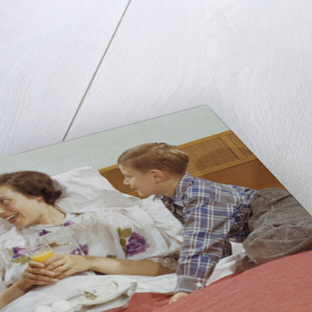 Children Serving Mother Breakfast in Bed by Anonymous
