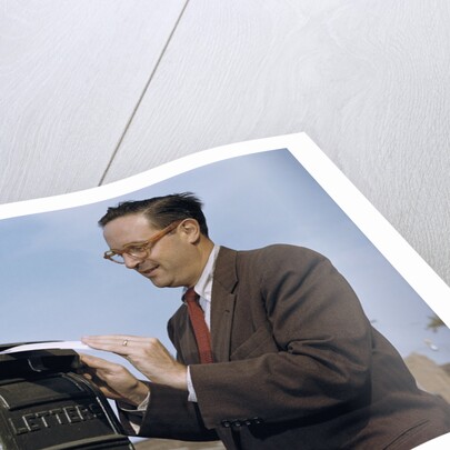 Man Mailing a Letter by Anonymous