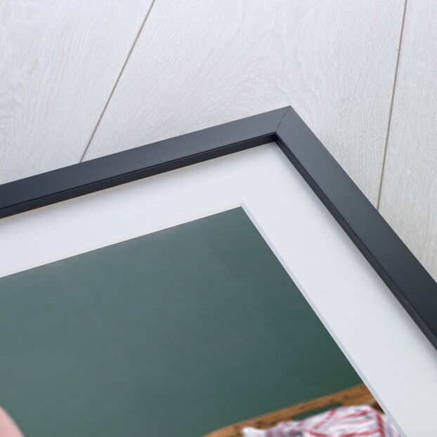 Woman Ironing at Home by Anonymous