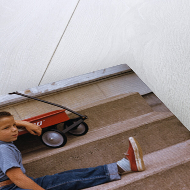 A Boy and His Wagon by Anonymous