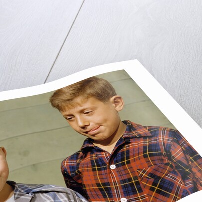 Boy Eying His Brother's Apple by Anonymous