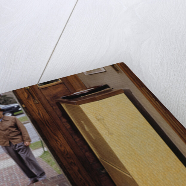 Father Waving Goodbye to Son by Anonymous