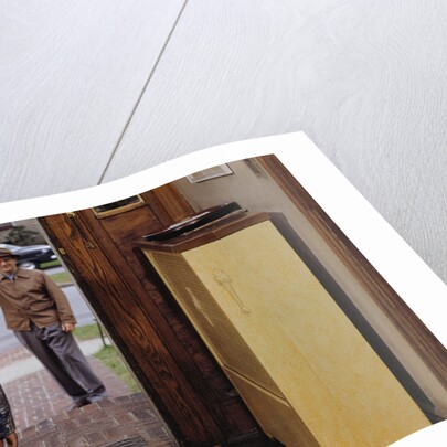 Father Waving Goodbye to Son by Anonymous