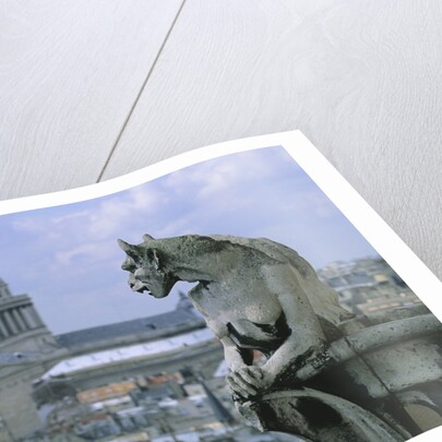 Gargoyle Looking Toward the Pantheon by Anonymous