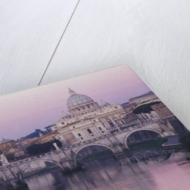 Tiber River and St. Peter's Basilica by Anonymous