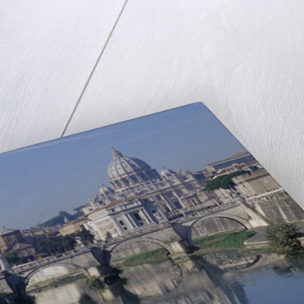 Tiber River and St. Peter's Basilica by Anonymous