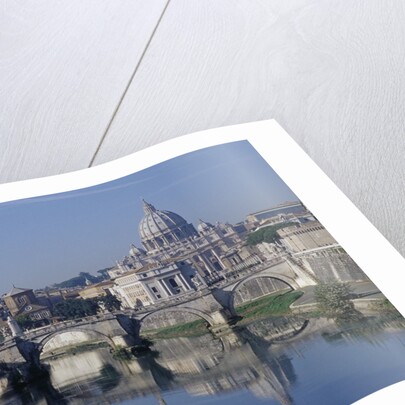 Tiber River and St. Peter's Basilica by Anonymous
