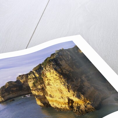 Sanstone Cliffs at Praia de Dona Ana Beach in Portugal by Anonymous