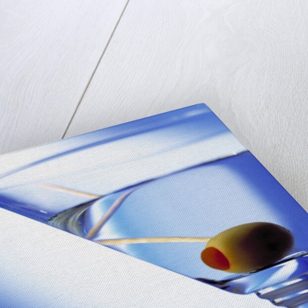 Green Olive in Martini Drink by Anonymous